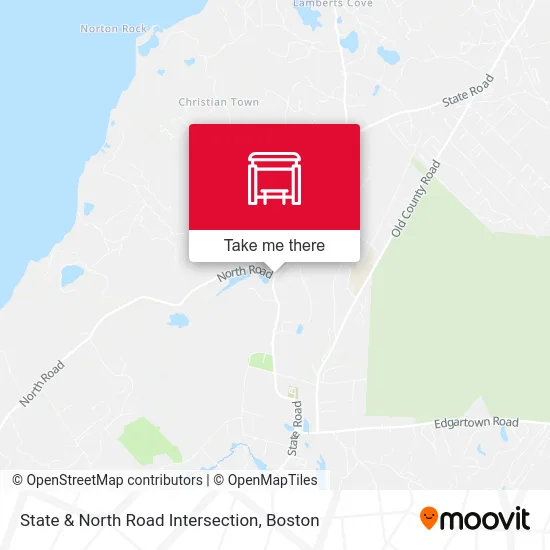 State & North Road Intersection map