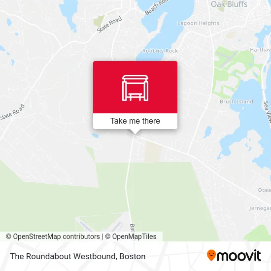 The Roundabout Westbound map