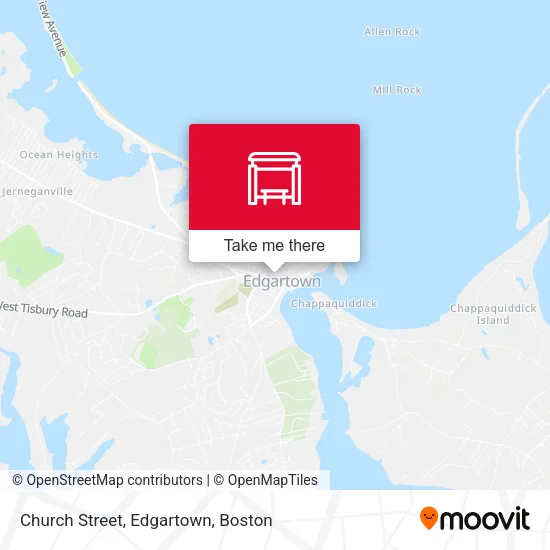 Church Street, Edgartown map