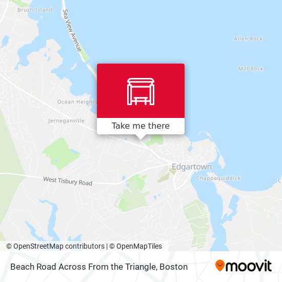 Beach Road Across From the Triangle map