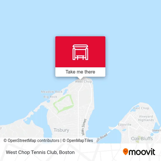West Chop Tennis Club map