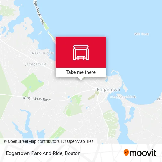 Edgartown Park-And-Ride map