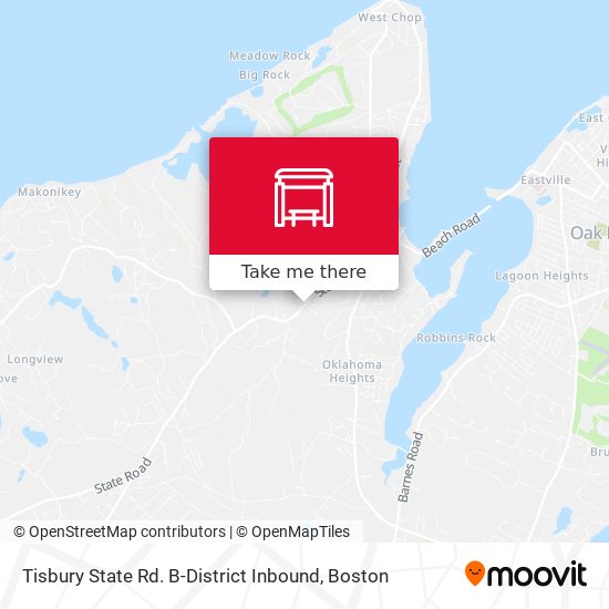Mapa de Tisbury State Rd. B-District Inbound