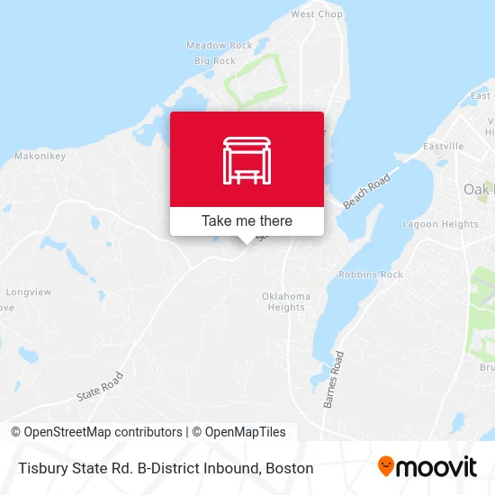 Tisbury State Rd. B-District Inbound map