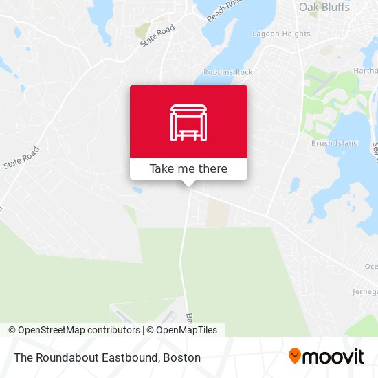The Roundabout Eastbound map