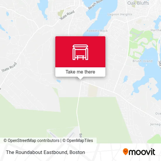 The Roundabout Eastbound map