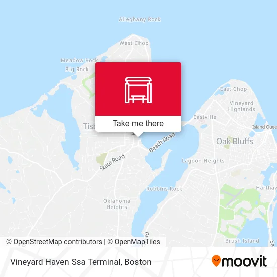 Vineyard Haven Ssa Terminal map