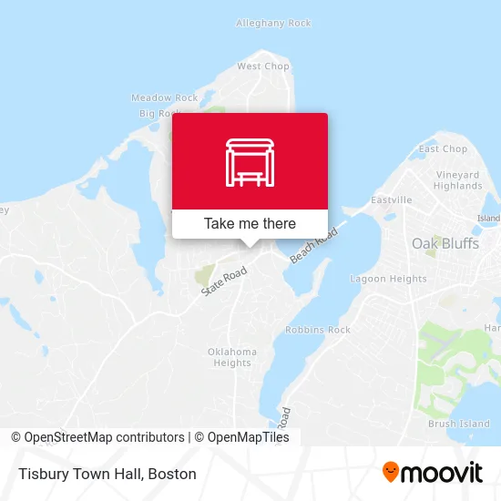 Tisbury Town Hall map