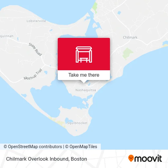 Chilmark Overlook Inbound map