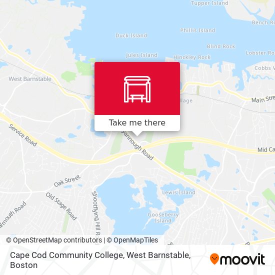 Cape Cod Community College, West Barnstable map