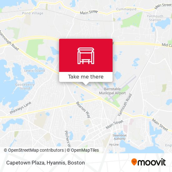 Capetown Plaza, Hyannis map