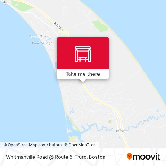 Whitmanville Road @ Route 6, Truro map