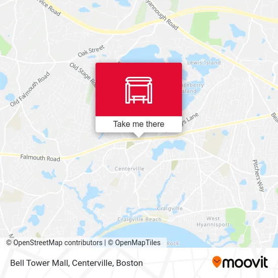 Bell Tower Mall, Centerville map