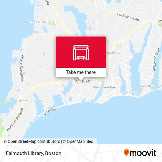 Mapa de Falmouth Library
