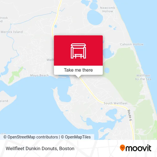Wellfleet Dunkin Donuts map