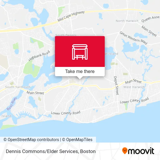 Dennis Commons/Elder Services map