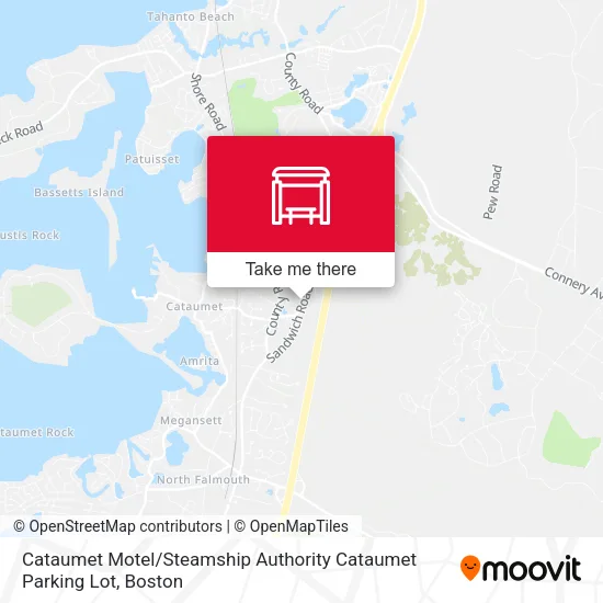 Cataumet Motel / Steamship Authority Cataumet Parking Lot map