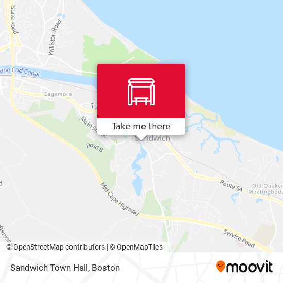 Sandwich Town Hall map