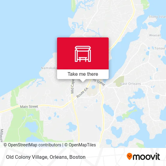 Old Colony Village, Orleans map