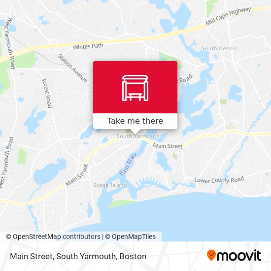 Mapa de Main Street, South Yarmouth