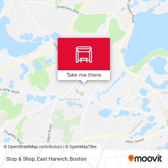 Mapa de Stop & Shop, East Harwich