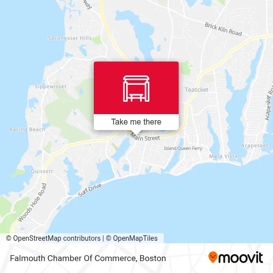 Falmouth Chamber Of Commerce map