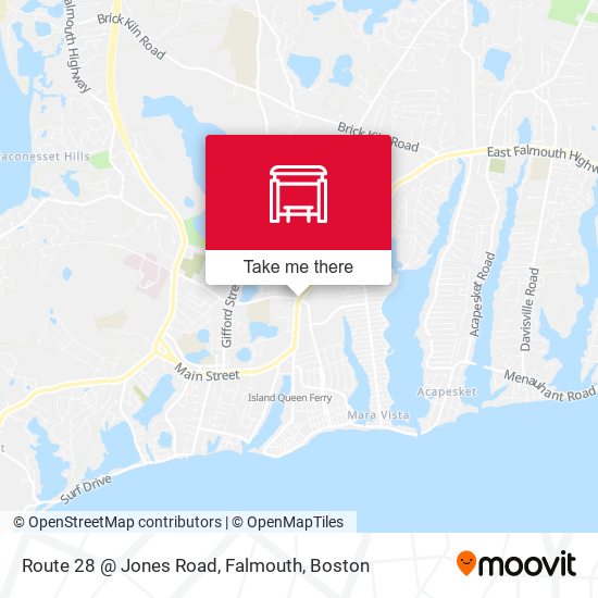 Mapa de Route 28 @ Jones Road, Falmouth