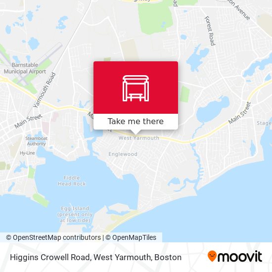 Mapa de Higgins Crowell Road, West Yarmouth