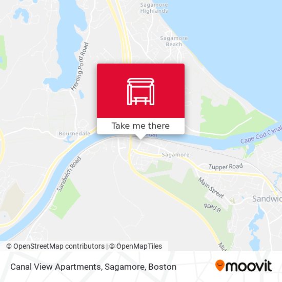 Canal View Apartments, Sagamore map