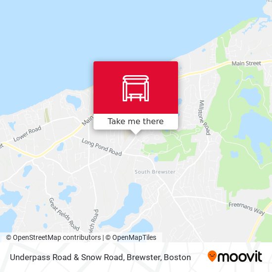 Mapa de Underpass Road & Snow Road, Brewster