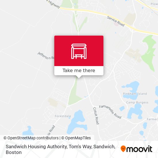 Mapa de Sandwich Housing Authority, Tom's Way, Sandwich
