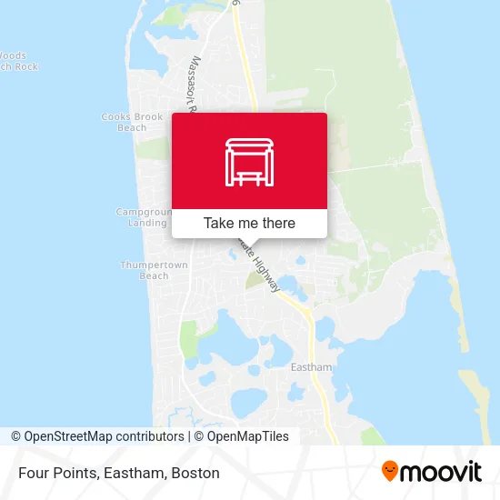 Mapa de Four Points, Eastham