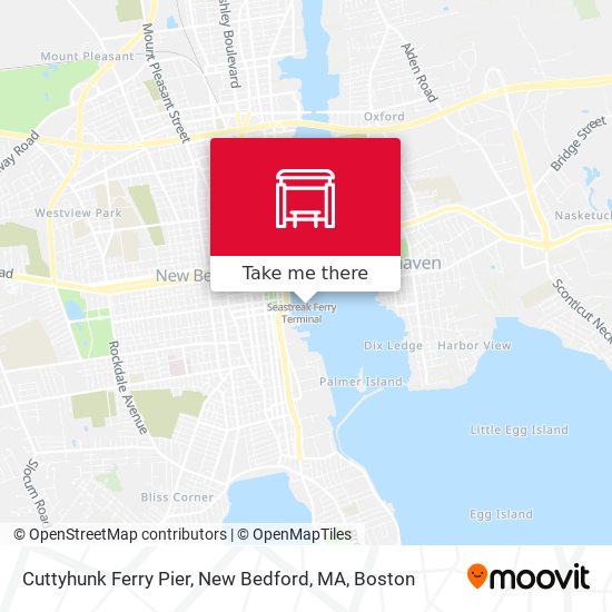 Cuttyhunk Ferry Pier, New Bedford, MA map