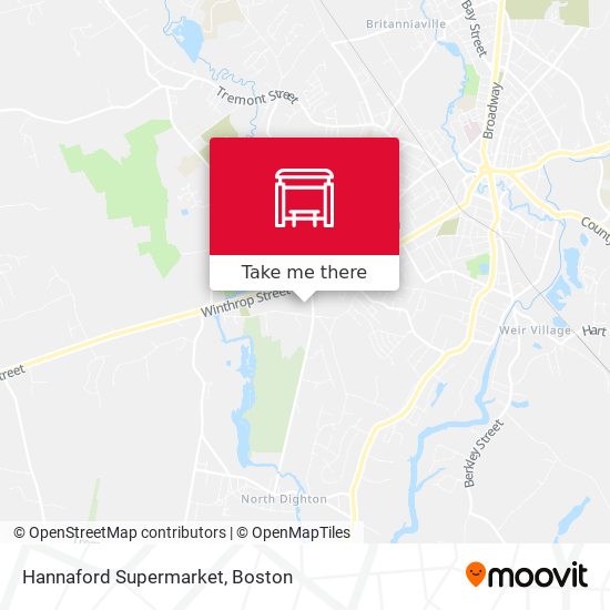 Hannaford Supermarket map