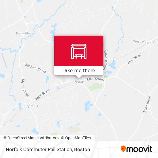 Norfolk Commuter Rail Station map