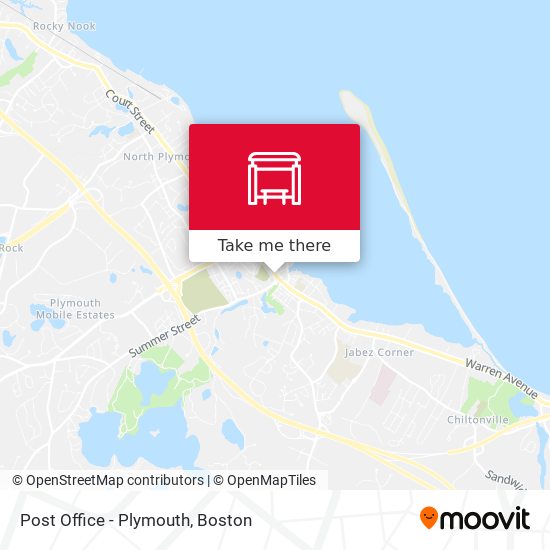 Post Office - Plymouth map