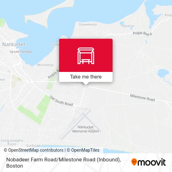 Mapa de Nobadeer Farm Road / Milestone Road (Inbound)