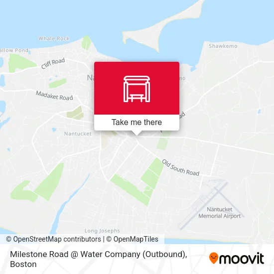 Milestone Road @ Water Company (Outbound) map