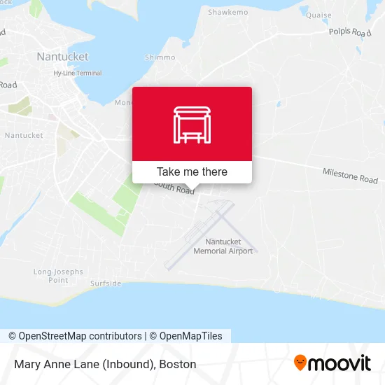 Mary Anne Lane (Inbound) map