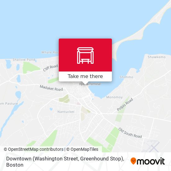 Downtown (Washington Street, Greenhound Stop) map