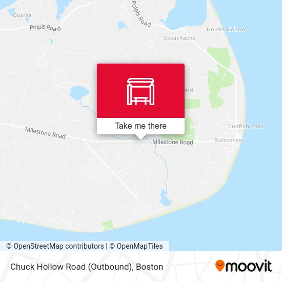Chuck Hollow Road (Outbound) map