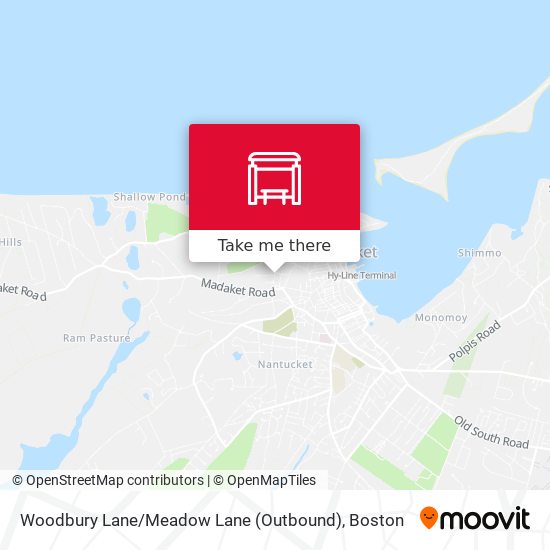 Woodbury Lane / Meadow Lane (Outbound) map