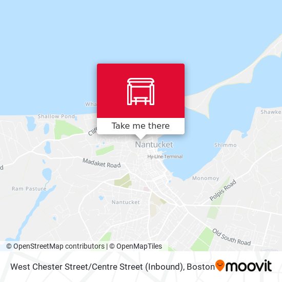 Mapa de West Chester Street / Centre Street (Inbound)