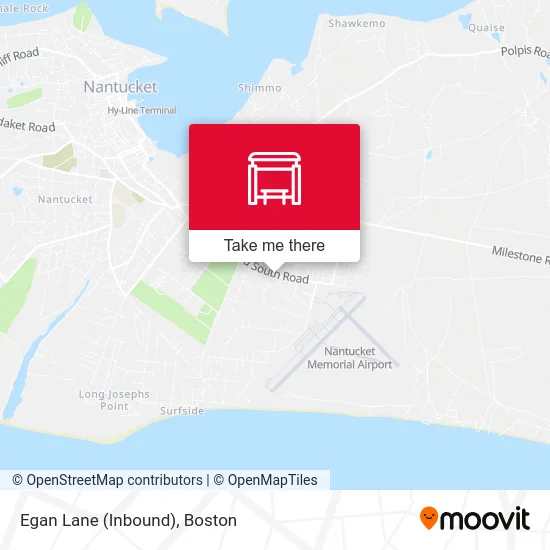 Egan Lane (Inbound) map