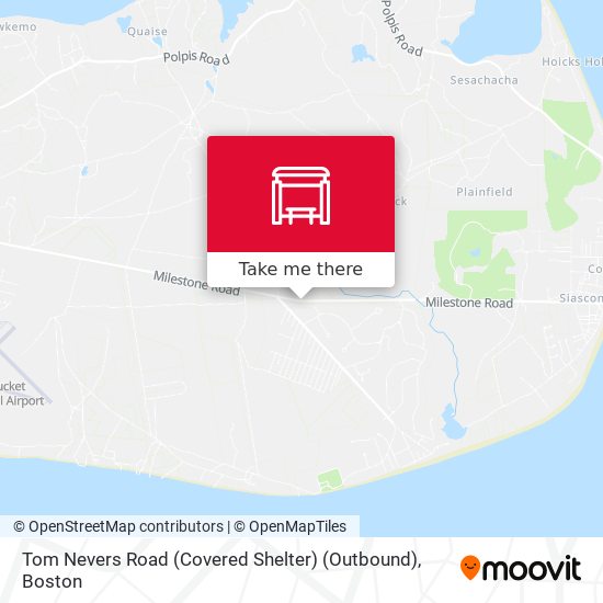 Mapa de Tom Nevers Road (Covered Shelter) (Outbound)