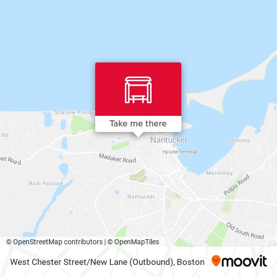West Chester Street / New Lane (Outbound) map