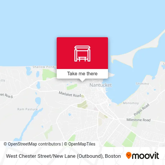 West Chester Street / New Lane (Outbound) map