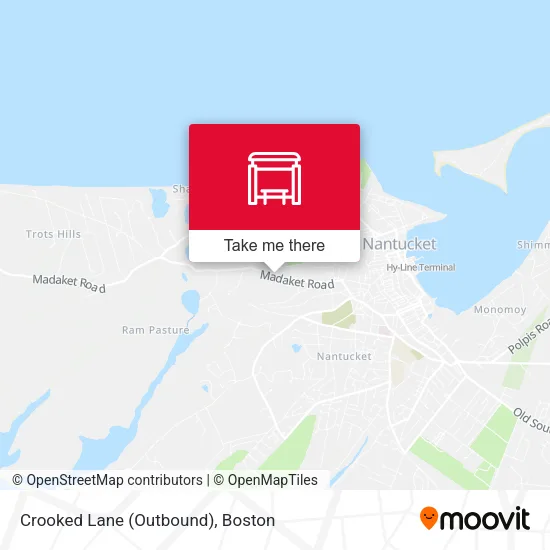 Crooked Lane (Outbound) map