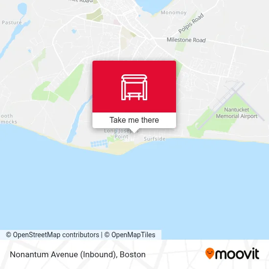Nonantum Avenue (Inbound) map