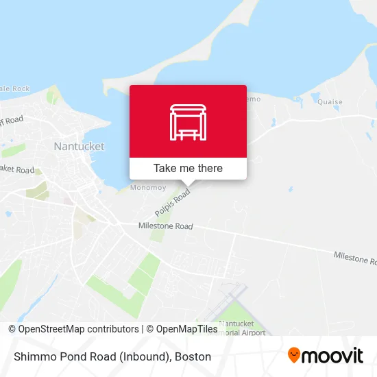 Shimmo Pond Road (Inbound) map